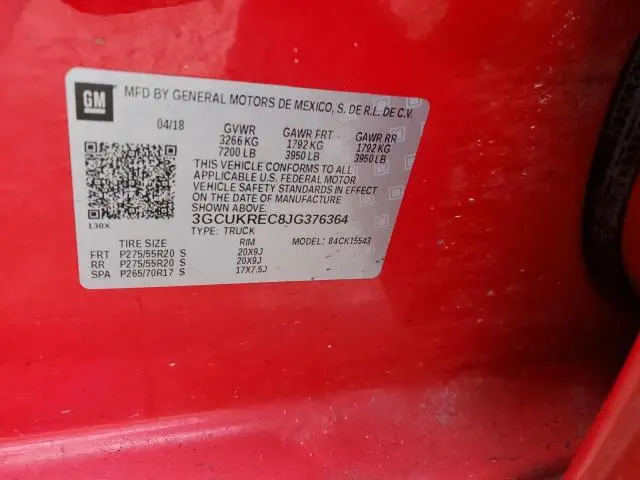 2018 CHEVROLET SILVERADO K1500 LT  