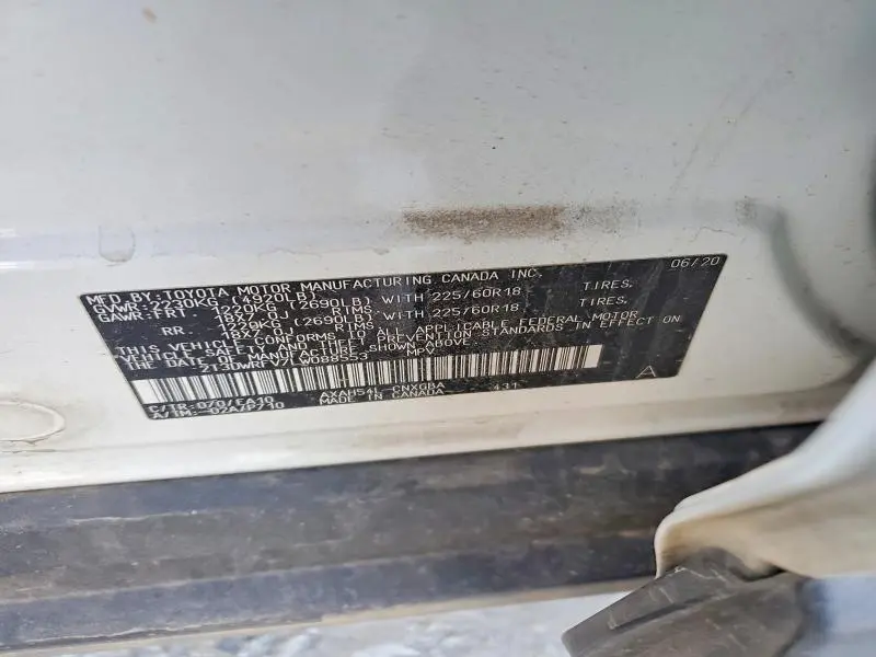 2020 TOYOTA RAV4 LIMITED  