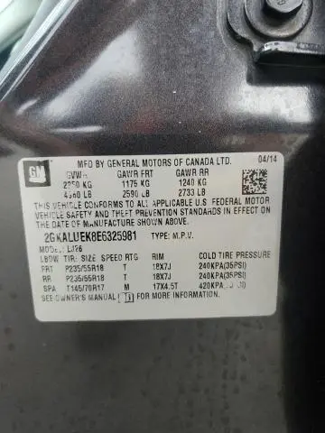 2014 GMC TERRAIN DENALI  