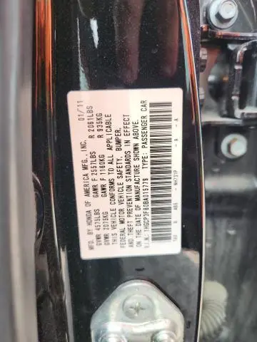 2011 HONDA ACCORD EXL  