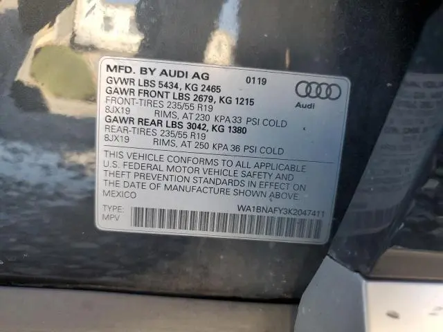 2019 AUDI Q5 PREMIUM PLUS  