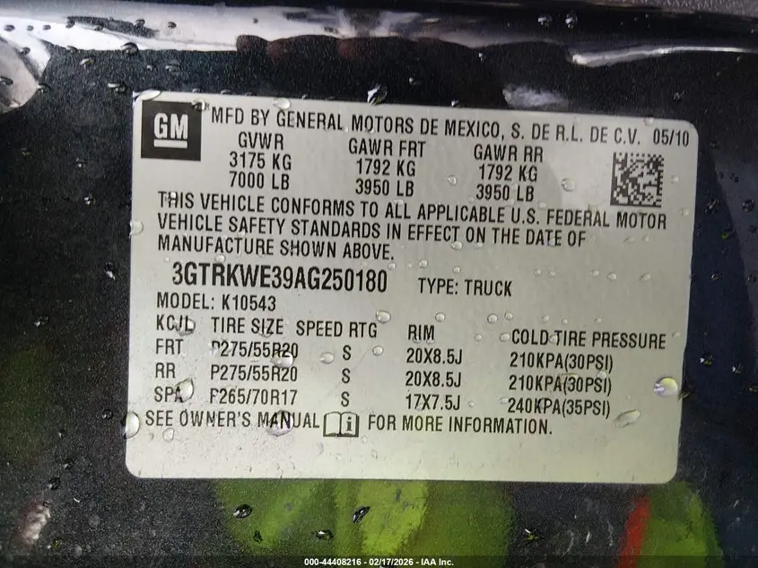 2010 GMC SIERRA 1500 SLT