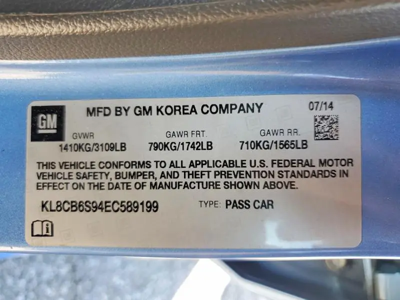 2014 CHEVROLET SPARK LS  