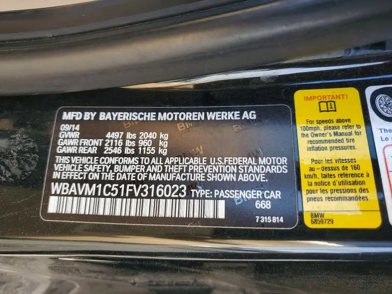2015 BMW X1 SDRIVE28I  