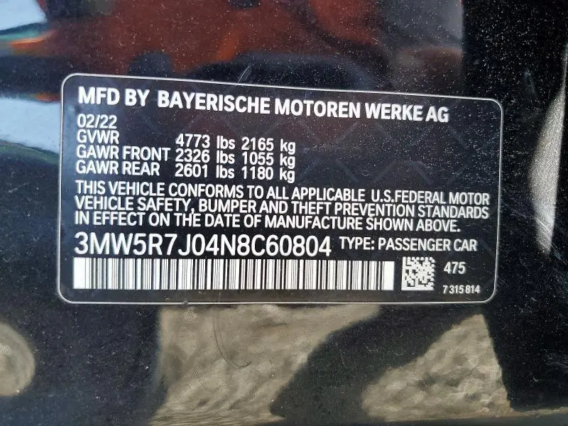 2022 BMW 330XI   