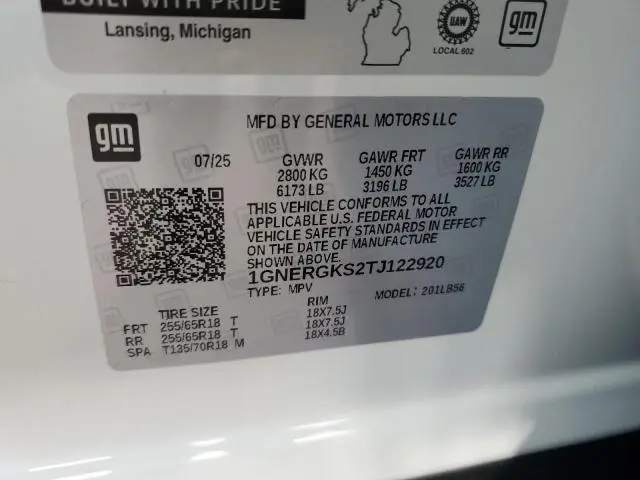 2026 CHEVROLET TRAVERSE LT  