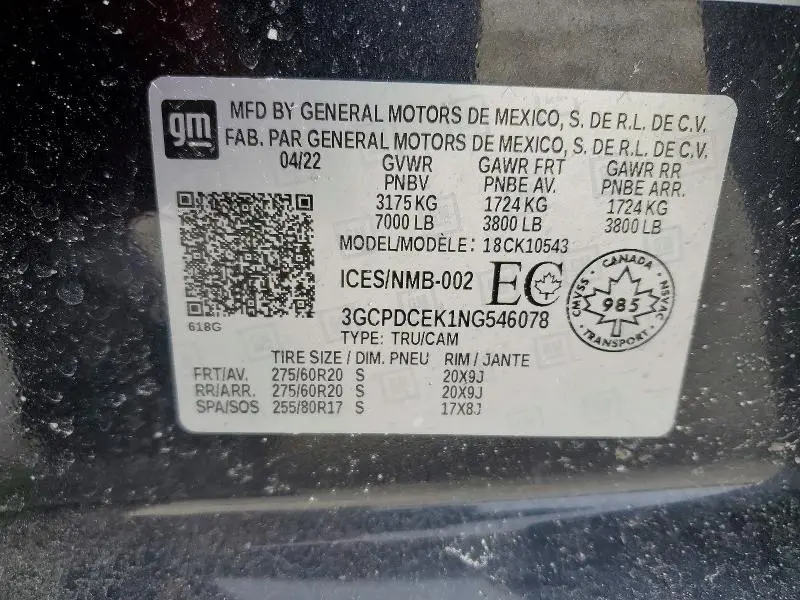 2022 CHEVROLET SILVERADO K1500 TRAIL BOSS CUSTOM  