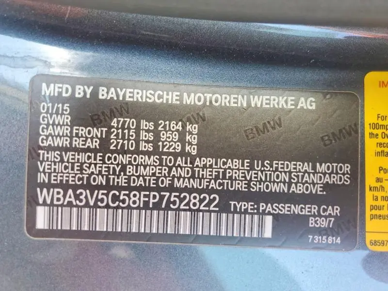 2015 BMW 428 I  