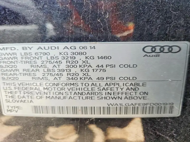 2015 AUDI Q7 PREMIUM PLUS  