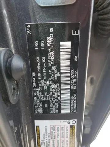 2016 TOYOTA 4RUNNER SR5  