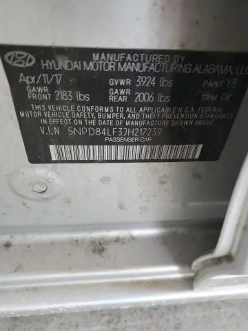 2018 HYUNDAI ELANTRA SEL  