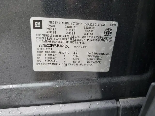 2018 CHEVROLET EQUINOX LT  