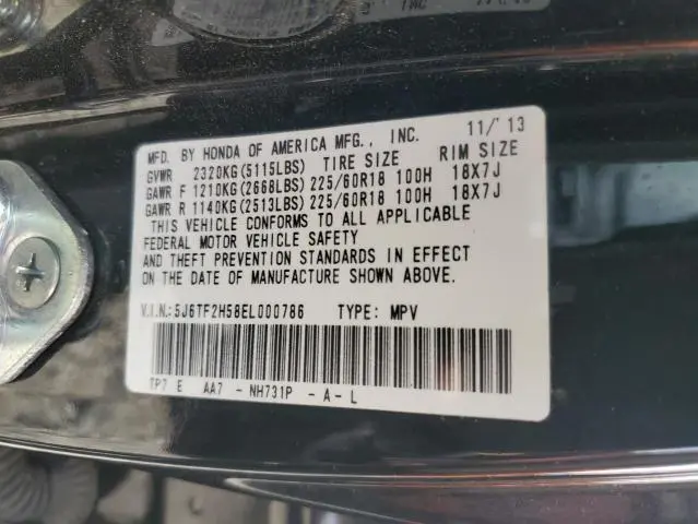 2014 HONDA CROSSTOUR EXL  