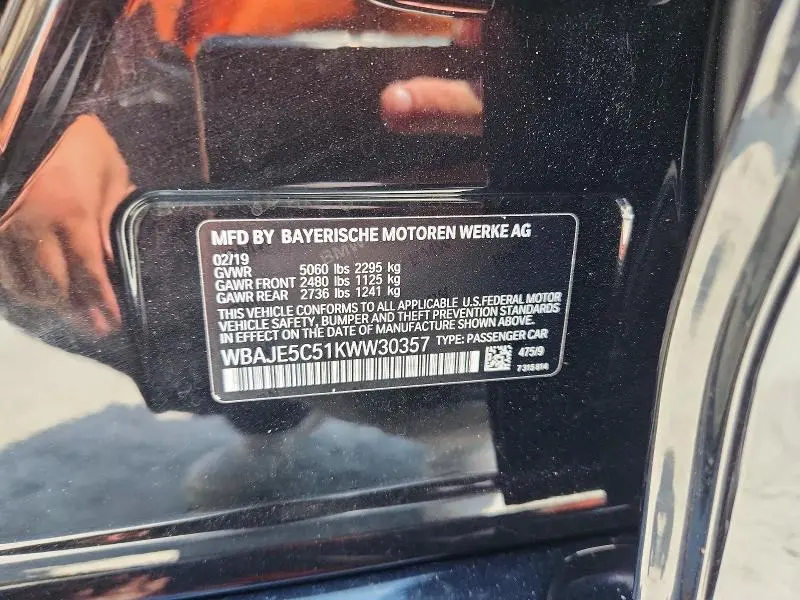 2019 BMW 540 I  
