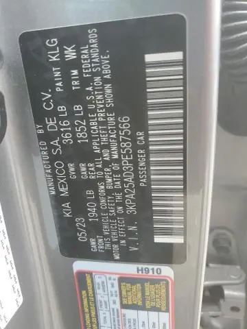 2023 KIA RIO S  