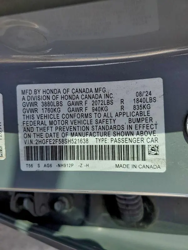 2025 HONDA CIVIC SPORT  