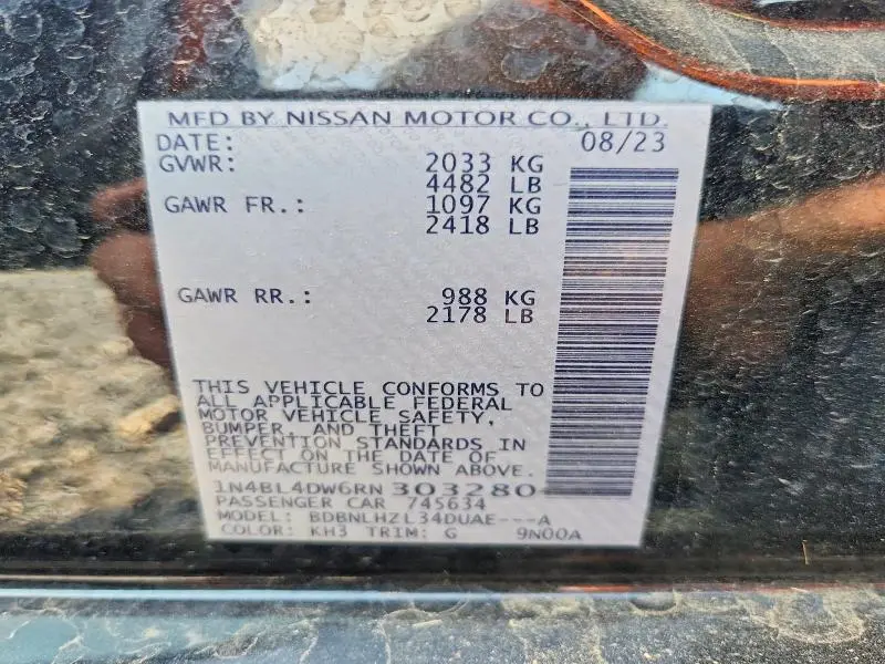 2024 NISSAN ALTIMA SV  