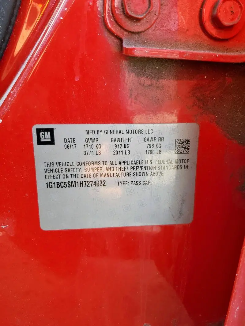 2017 CHEVROLET CRUZE LS  