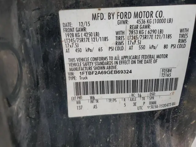 2016 FORD F250 SUPER DUTY  