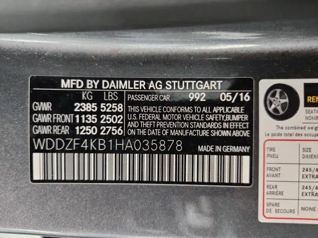 2017 MERCEDES-BENZ E 300 4MATIC  