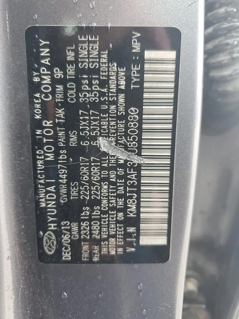 2014 HYUNDAI TUCSON GLS  