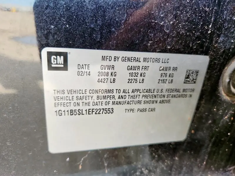 2014 CHEVROLET MALIBU LS  