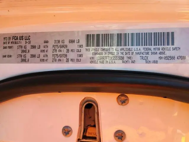 2019 RAM 1500 CLASSIC TRADESMAN  