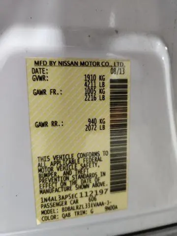 2014 NISSAN ALTIMA 2.5  