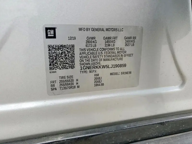 2020 CHEVROLET TRAVERSE PREMIER  