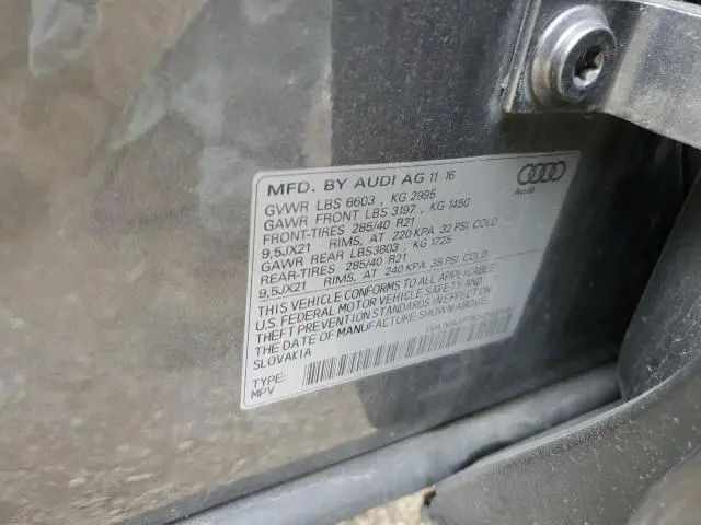 2017 AUDI Q7 PRESTIGE  