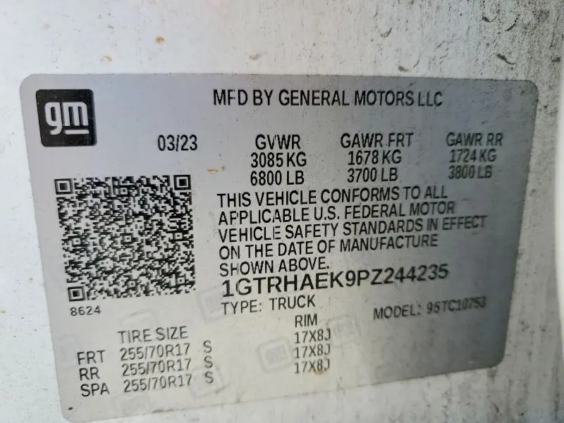 2023 GMC SIERRA C1500  