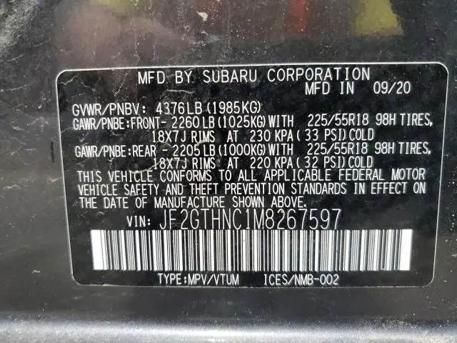 2021 SUBARU CROSSTREK LIMITED