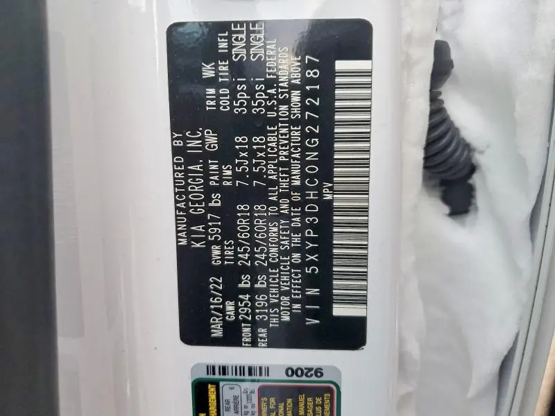 2022 KIA TELLURIDE EX  