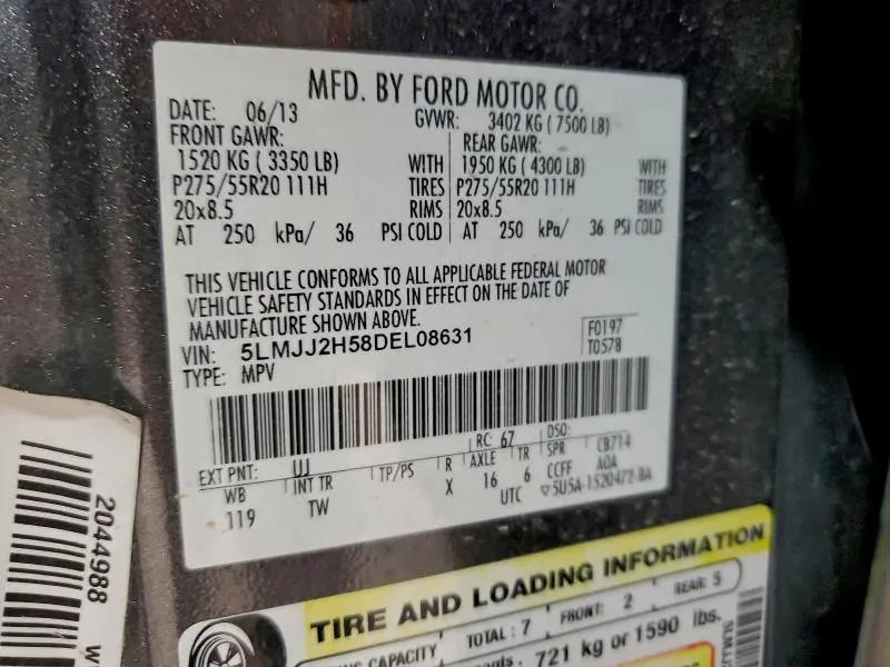 2013 LINCOLN NAVIGATOR   