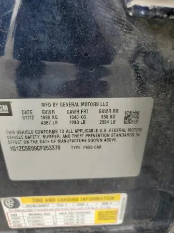 2012 CHEVROLET MALIBU 1LT  