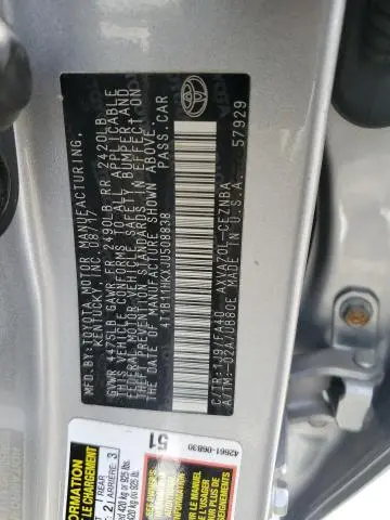 2018 TOYOTA CAMRY L  