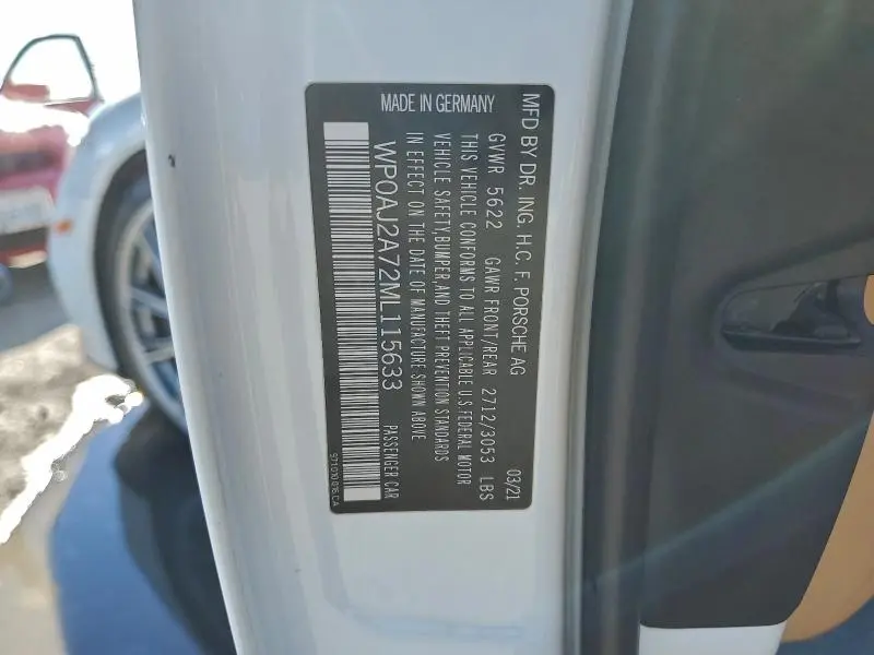 2021 PORSCHE PANAMERA BASE  