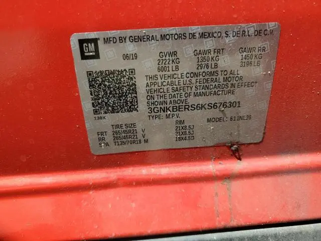 2019 CHEVROLET BLAZER RS  