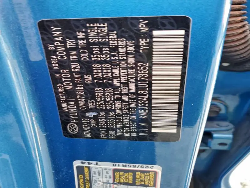 2020 HYUNDAI TUCSON LIMITED  