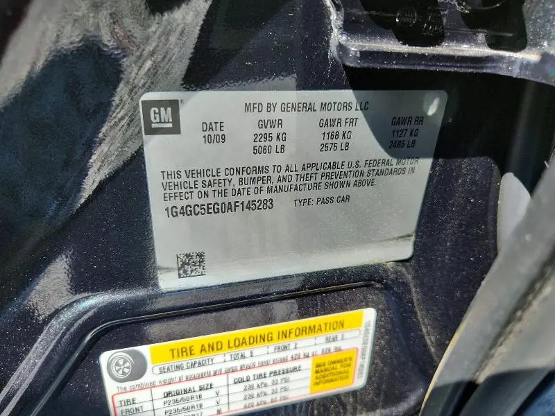 2010 BUICK LACROSSE CXL  