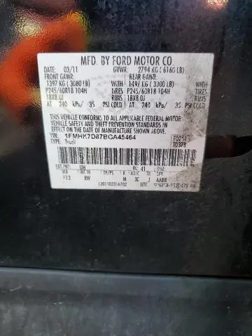 2011 FORD EXPLORER XLT