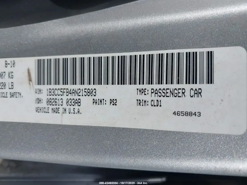 2010 DODGE AVENGER R/T