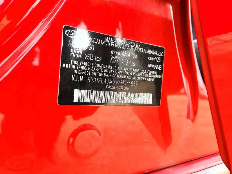 2021 HYUNDAI SONATA SEL  