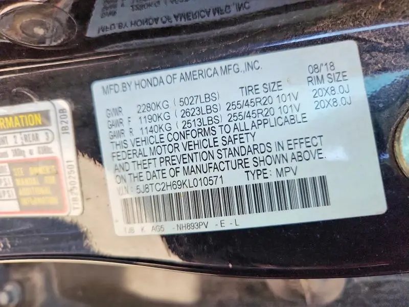 2019 ACURA RDX A-SPEC  