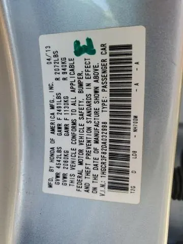 2013 HONDA ACCORD EXL