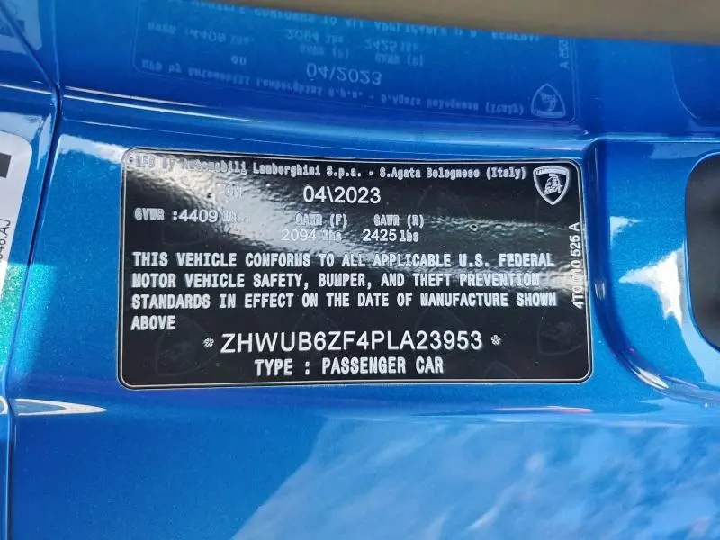2023 LAMBORGHINI HURACAN TECNICA  