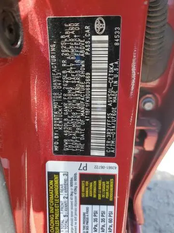 2013 TOYOTA CAMRY L  