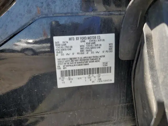 2016 FORD EDGE SEL  