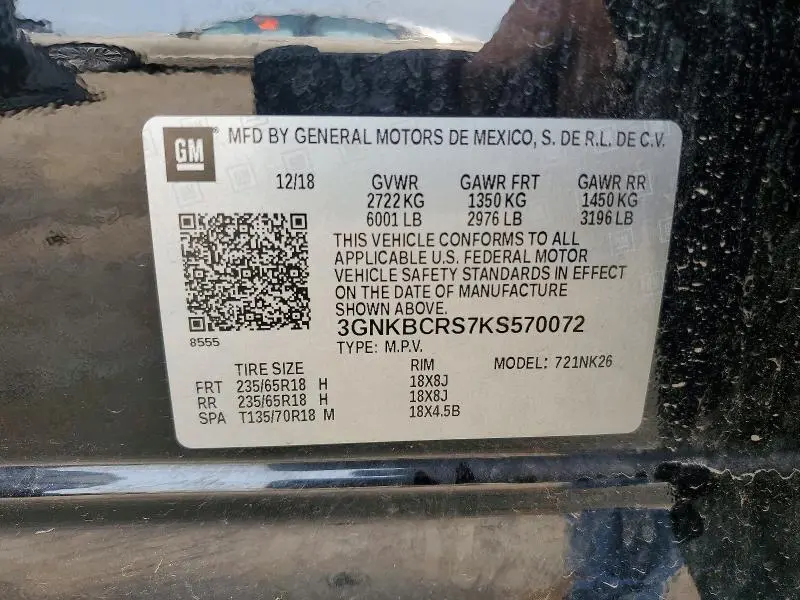 2019 CHEVROLET BLAZER 2LT  