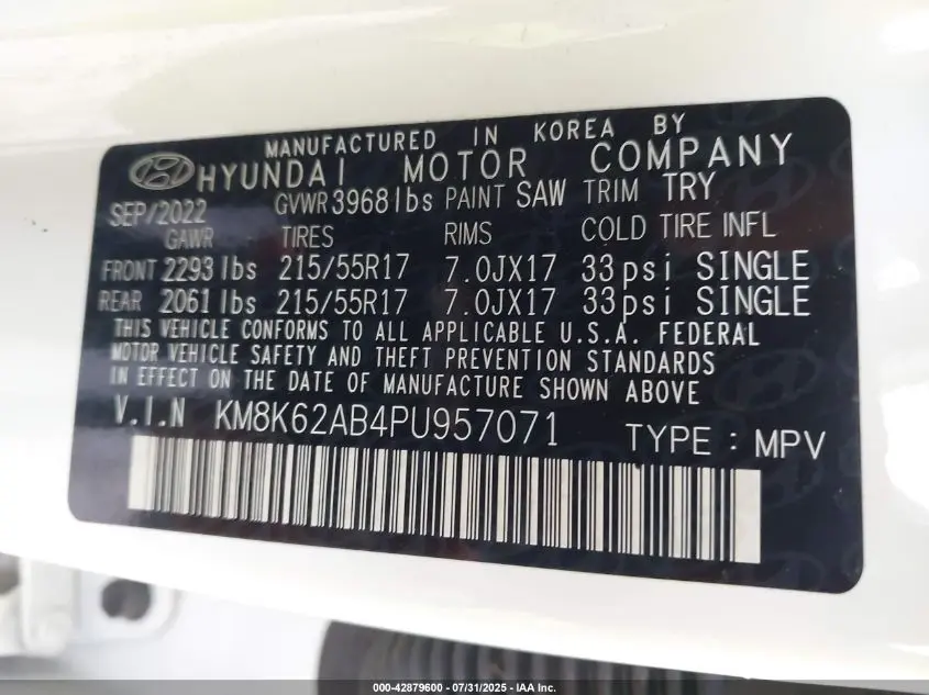 2023 HYUNDAI KONA SEL